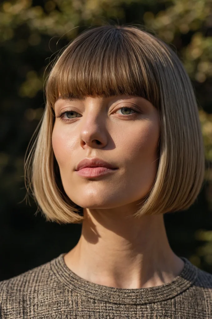 Blunt Bob with Bangs