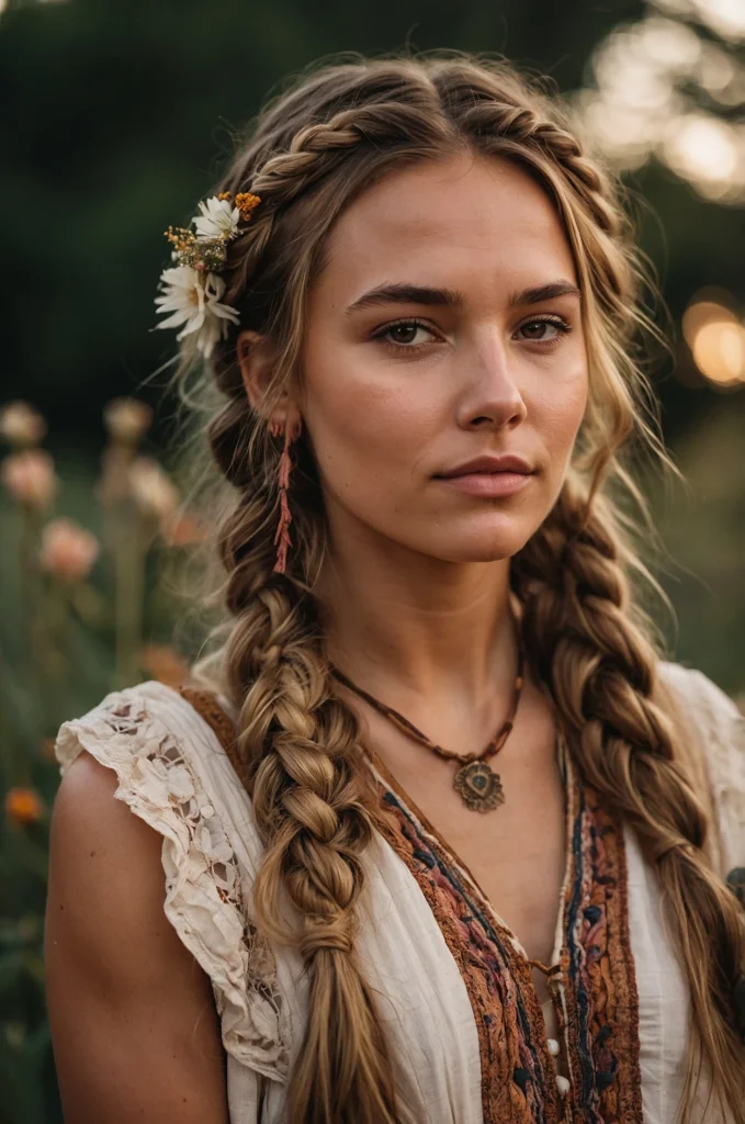 Bohemian Braided Hairstyle