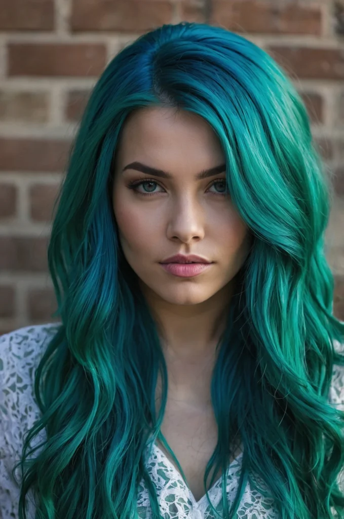 Bold Turquoise Hair