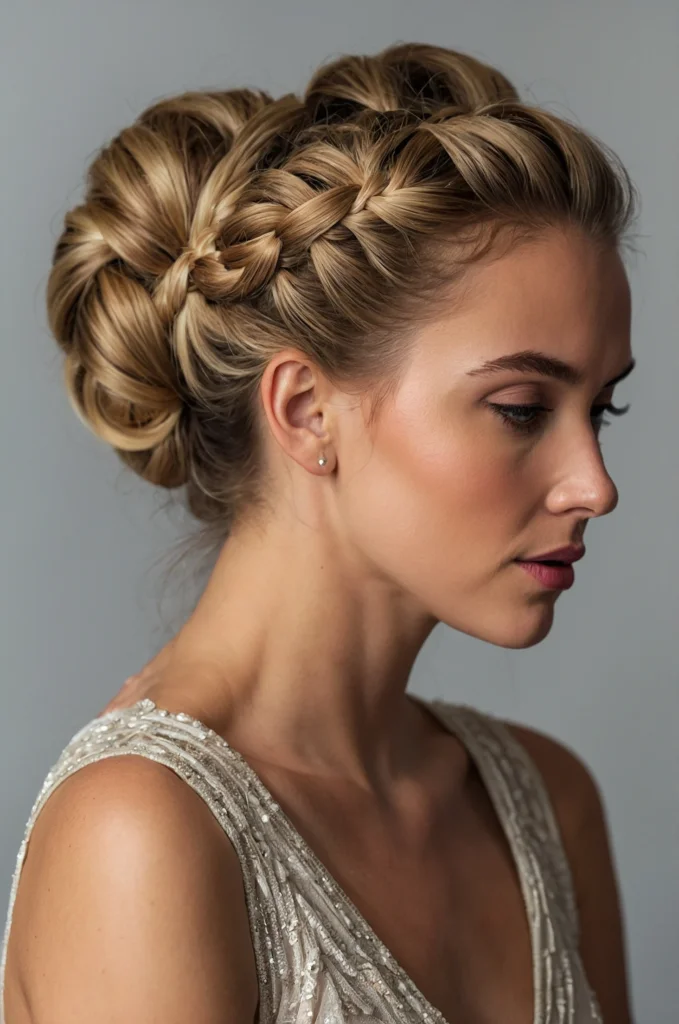 Braided Headband Updo