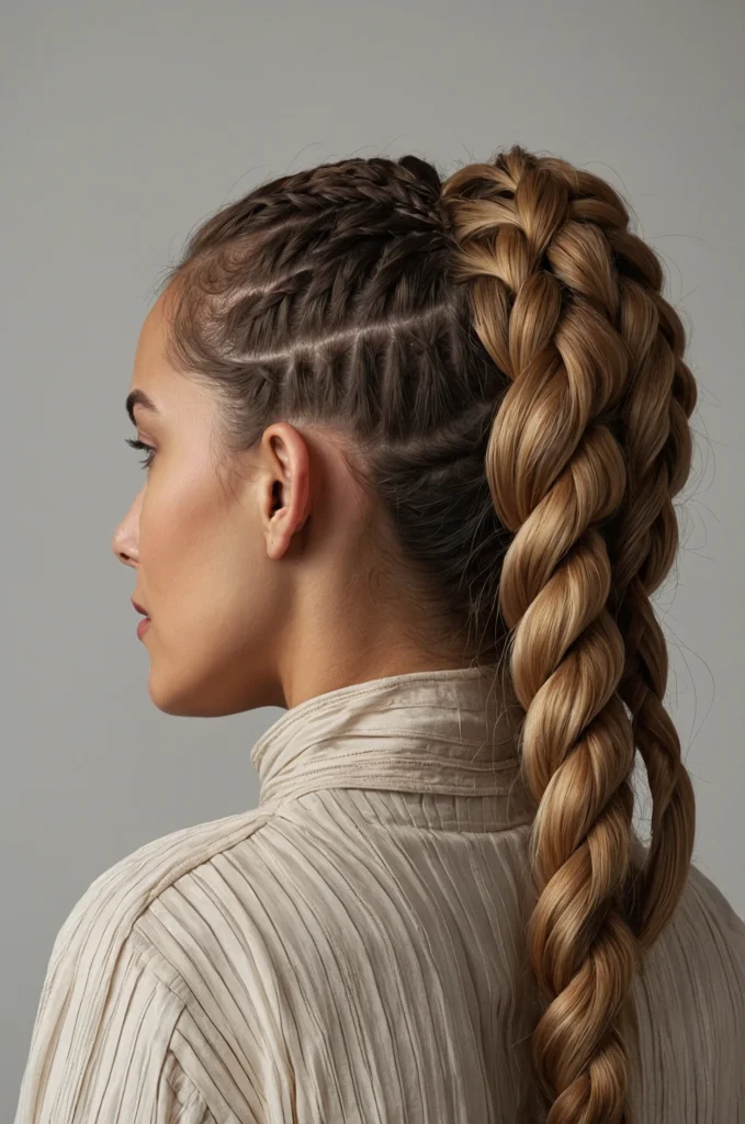 Braided Low Ponytail