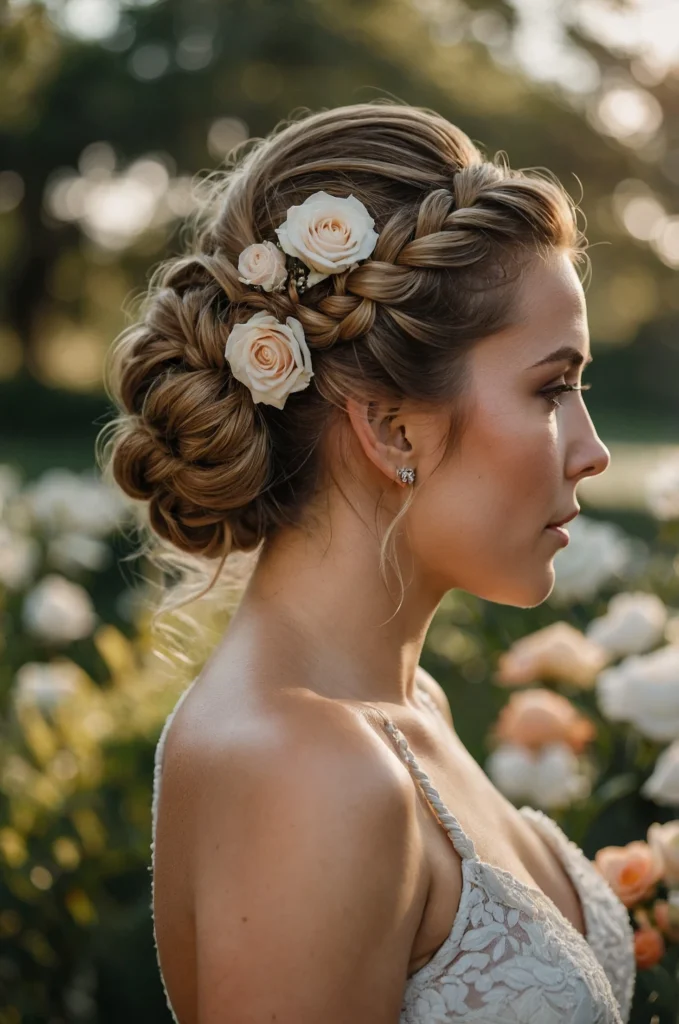 Braided Updo for Thick Hair