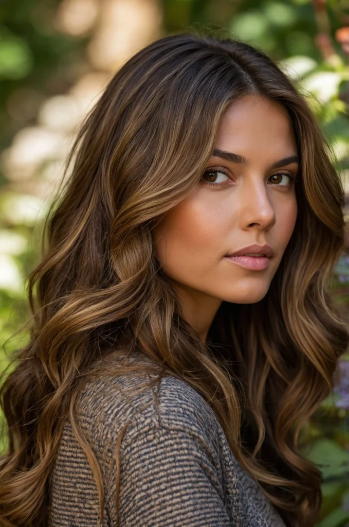 Caramel Highlights for Brunettes