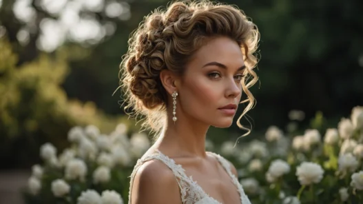 15 Gorgeous Curly Updos for Weddings & Events