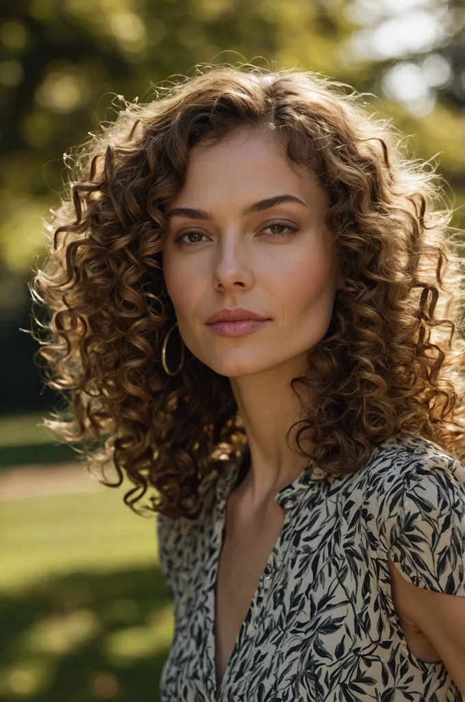 Defined Ringlets for Shoulder-Length Curls