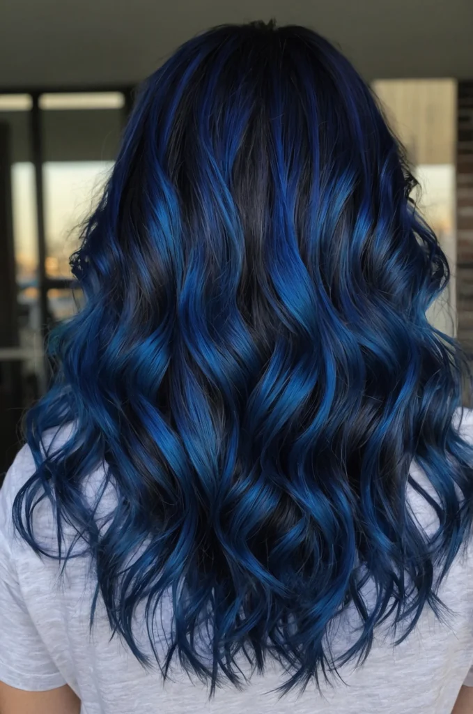 Electric Blue Hair