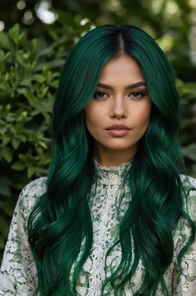 Emerald Green Hair