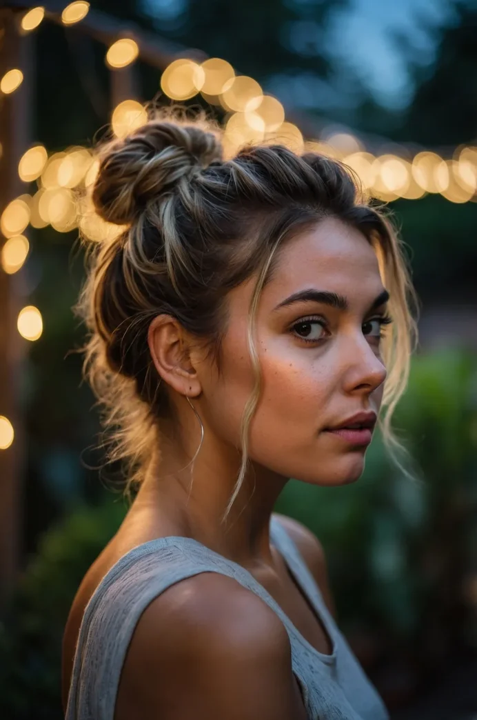 Messy Bun for Thick Hair