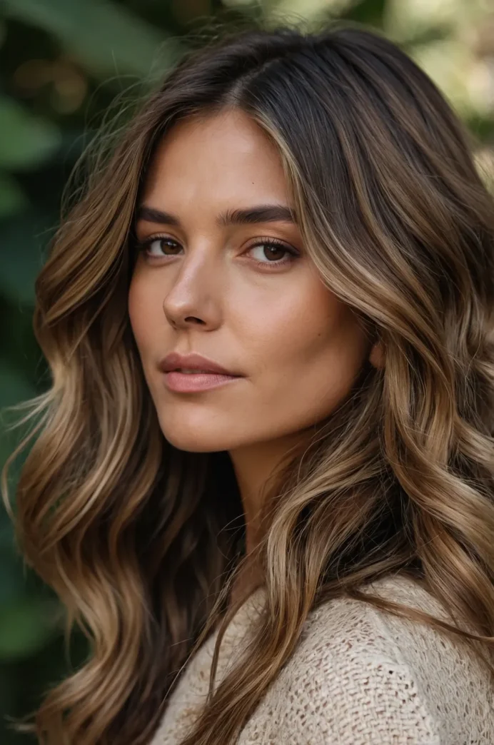 Natural Brown Balayage