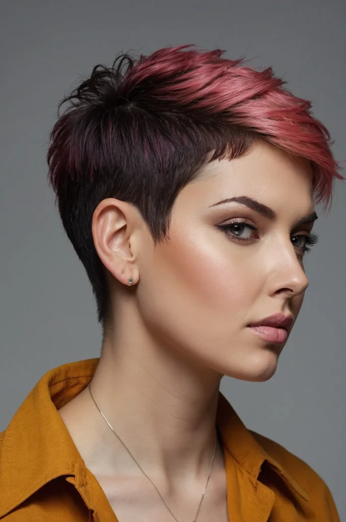 Pixie with Shaved Sides