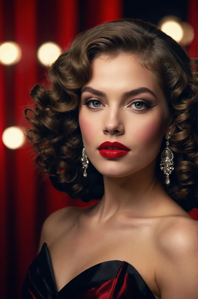 Retro Hollywood Glam Curls