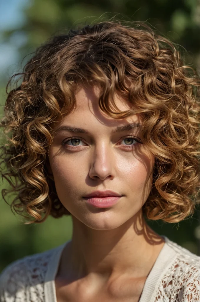 Short Curly Bob