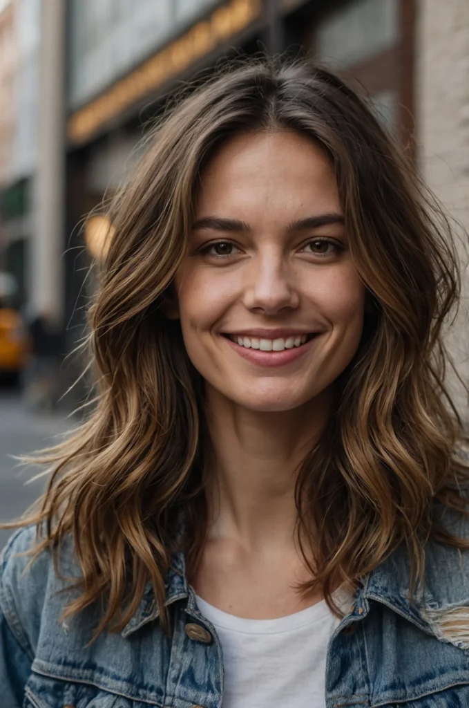 Shoulder-Length Hairstyles with Textured Ends