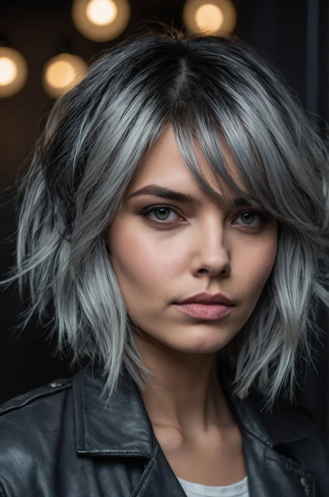 Silver Grey Ombre