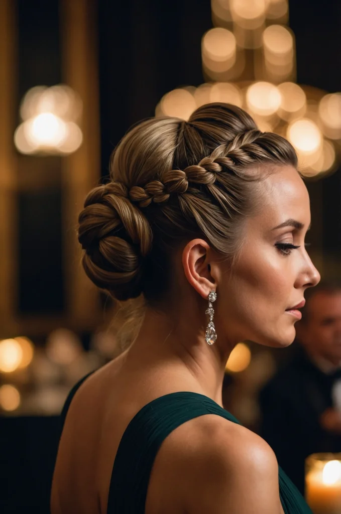 Sleek Braided Updo