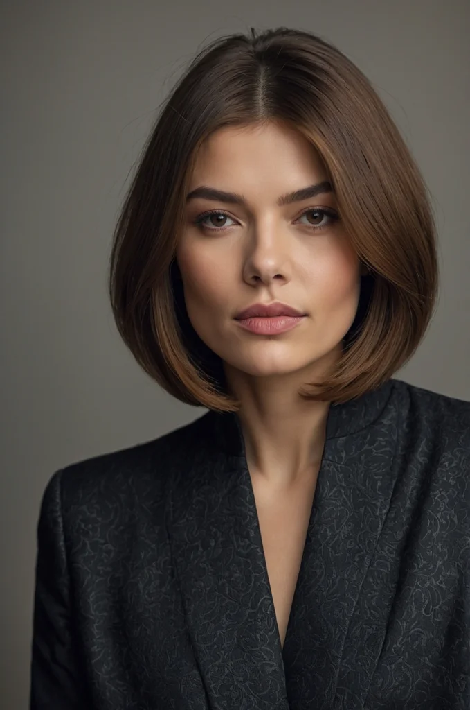 Sleek Long Bob for Thick Hair