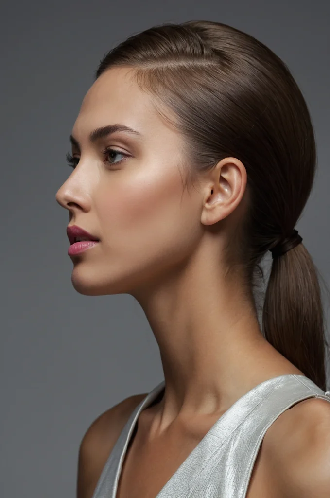 Sleek Low Ponytail