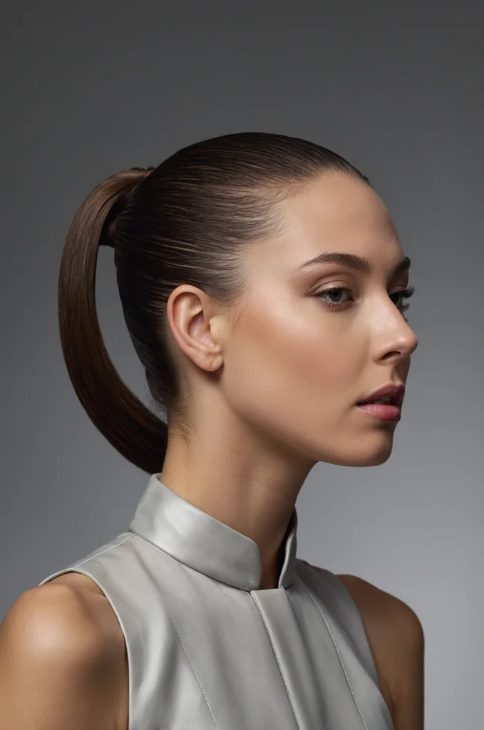 Sleek Low Ponytail