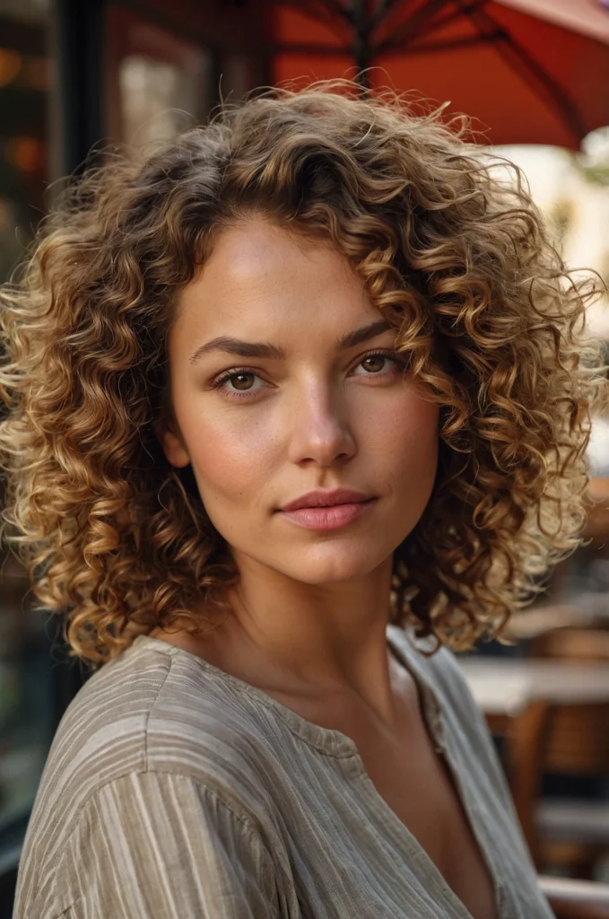 Soft Perm with Tousled Curls