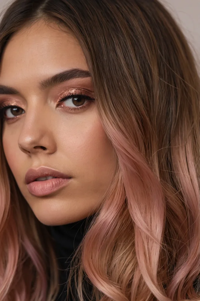 Soft Rose Gold Ombre