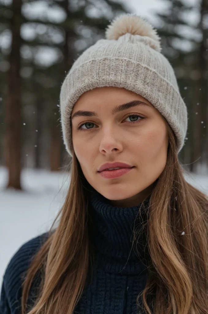 Straight Hair Under Beanie