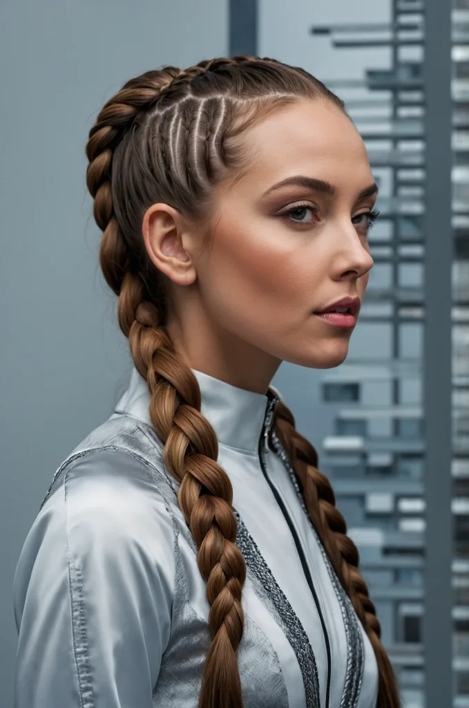 Triple Braided Ponytail