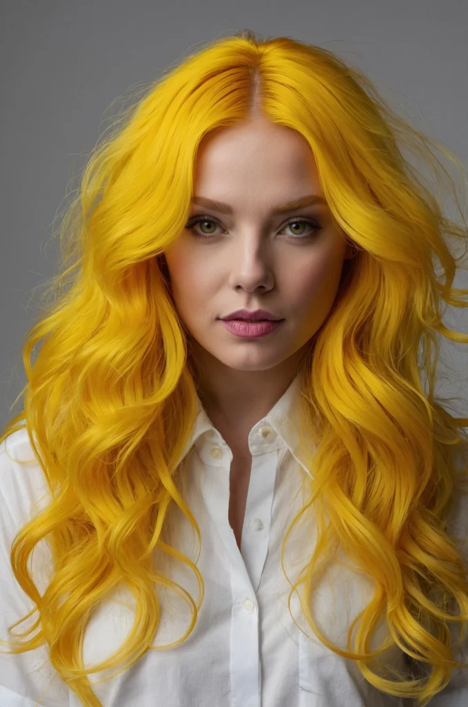 Vibrant Yellow Hair