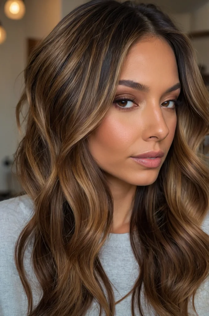 Warm Caramel Balayage