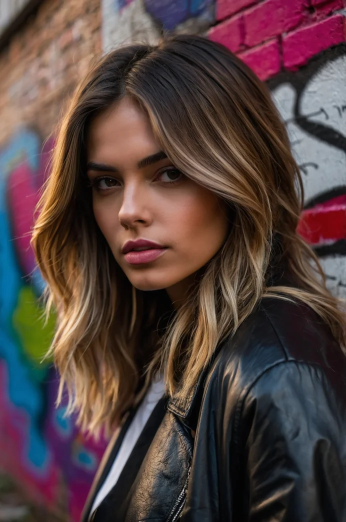 Bold Balayage with High Contrast