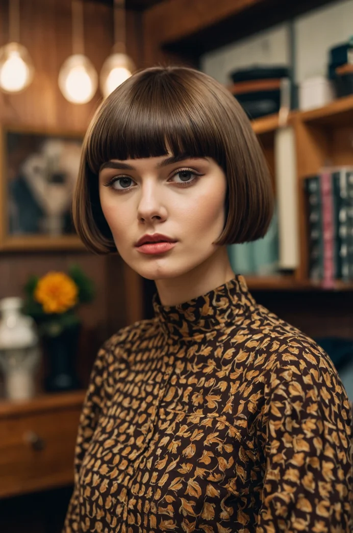 Bowl Cut Inspired Crop