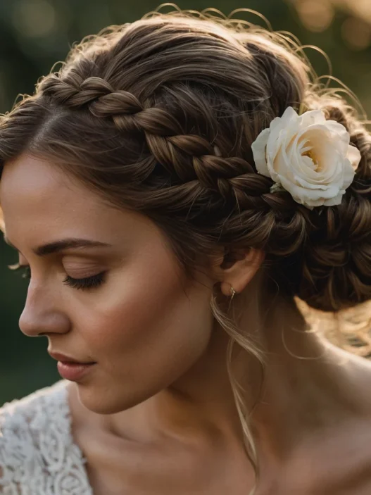 Braided Wedding Hairstyles for Long and Curly Hair