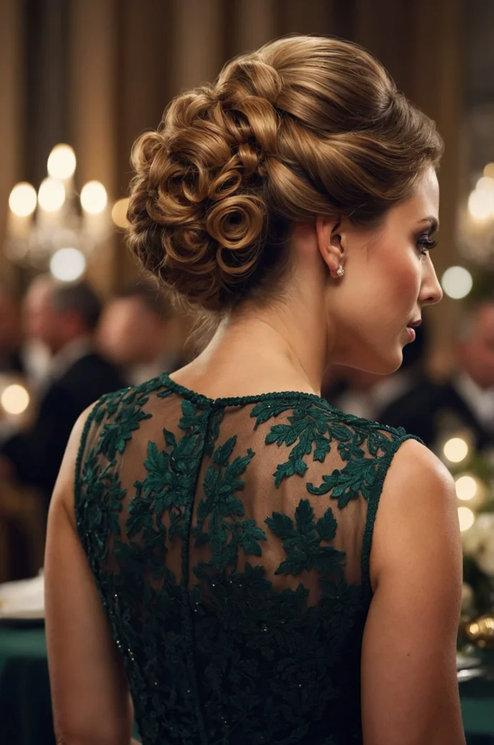 Classic Curly Chignon