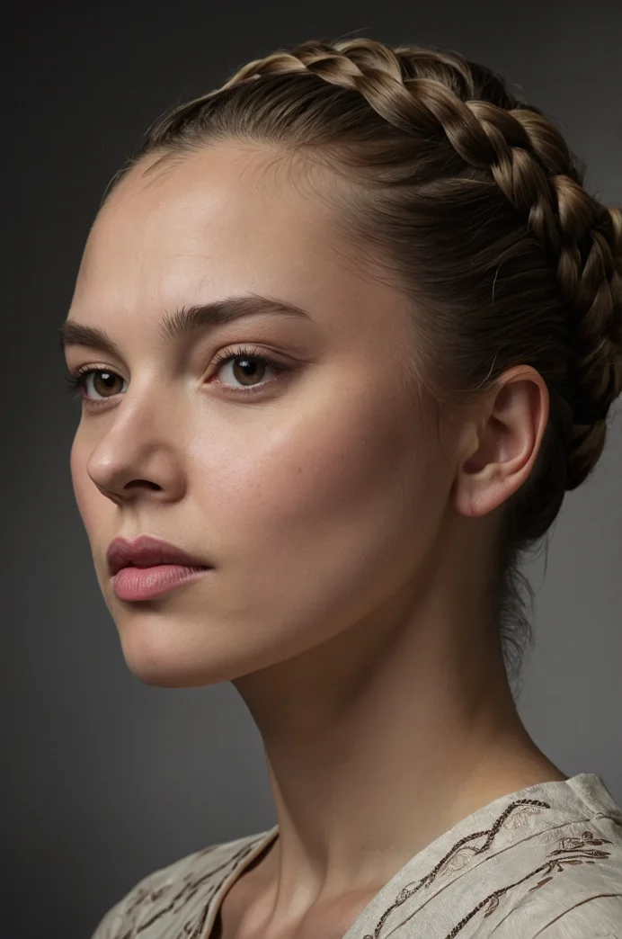 Classic French Braid Updo