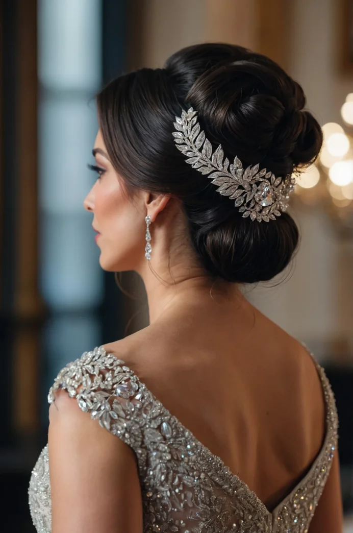 Classic Updo with a Tiara