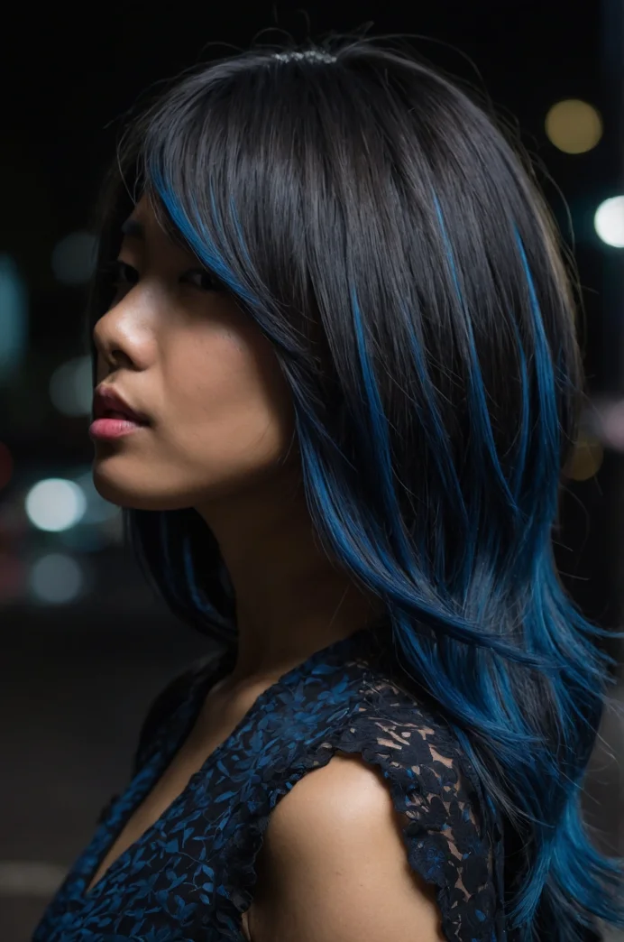 Concave Lob with Deep Blue Lowlights