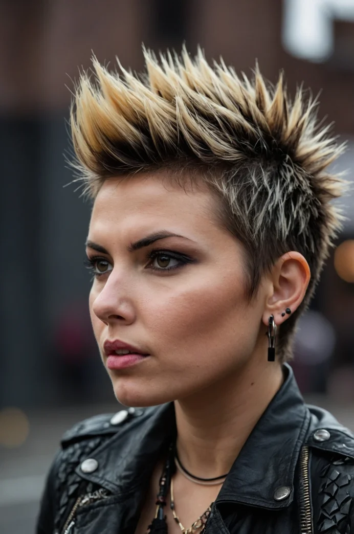 Faux Hawk Pixie with Spiky Texture