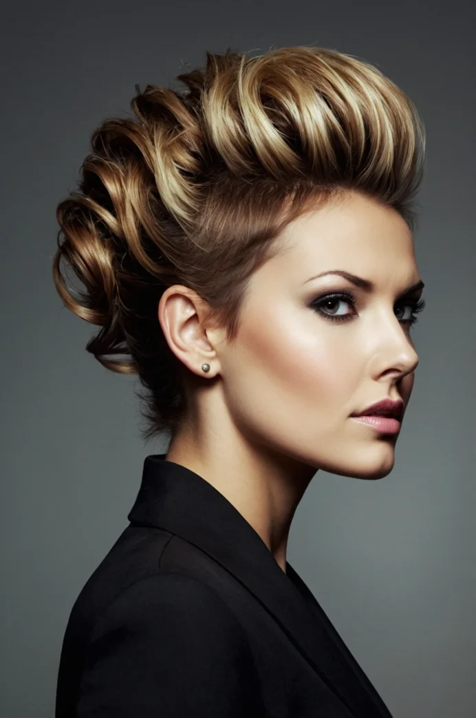 Faux Hawk Updo