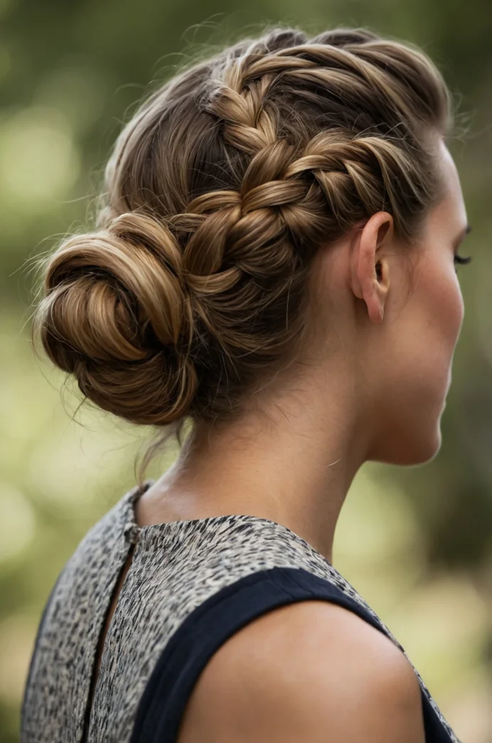 Fishtail Braid Bun