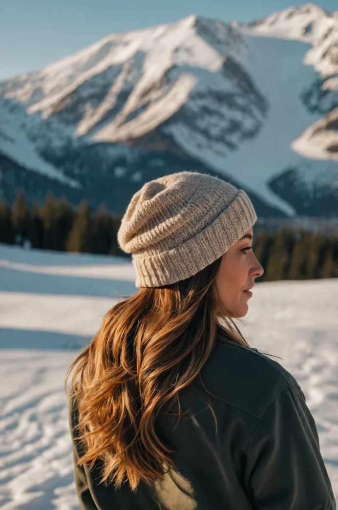 Loose Waves Under Beanie