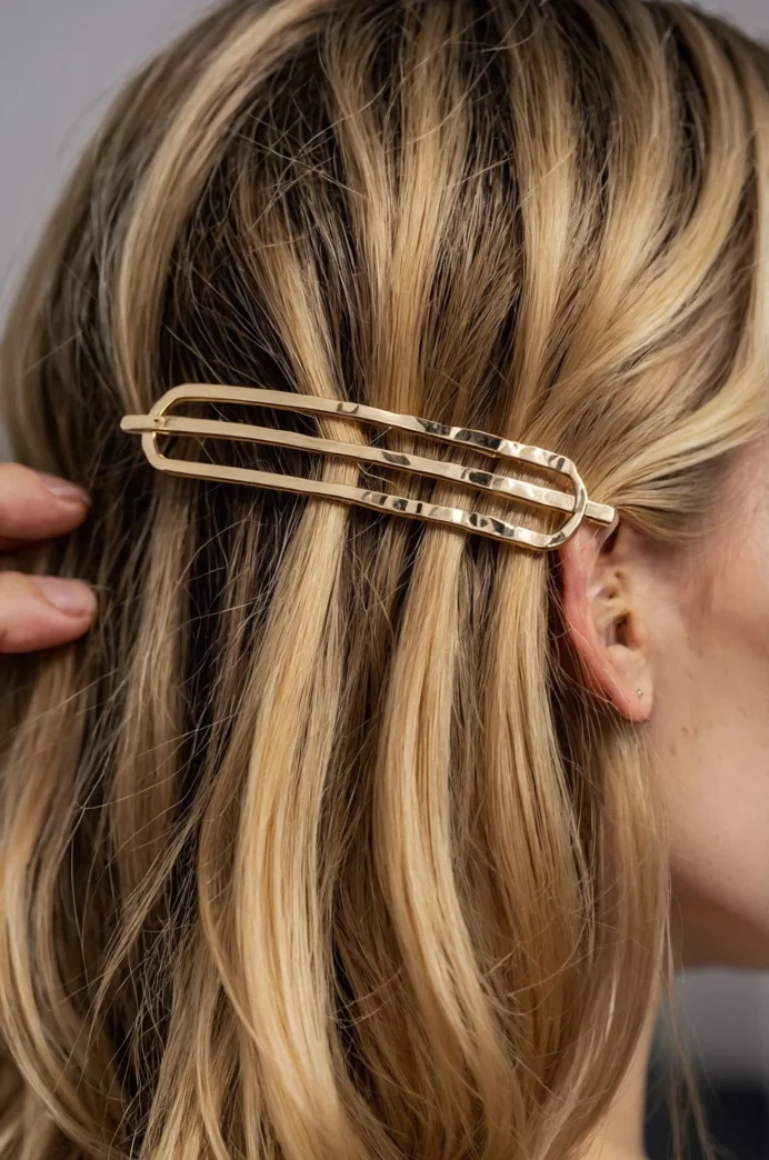 Minimalist Metal Hair Clips: Modern Chic