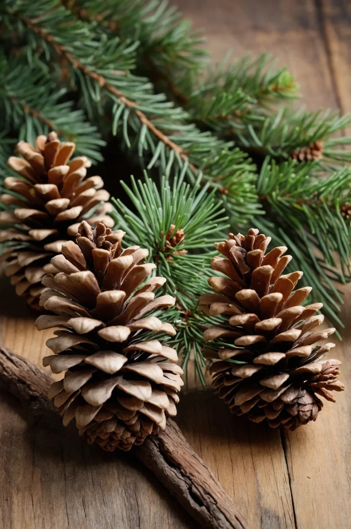 Pine Cone Hair Pins