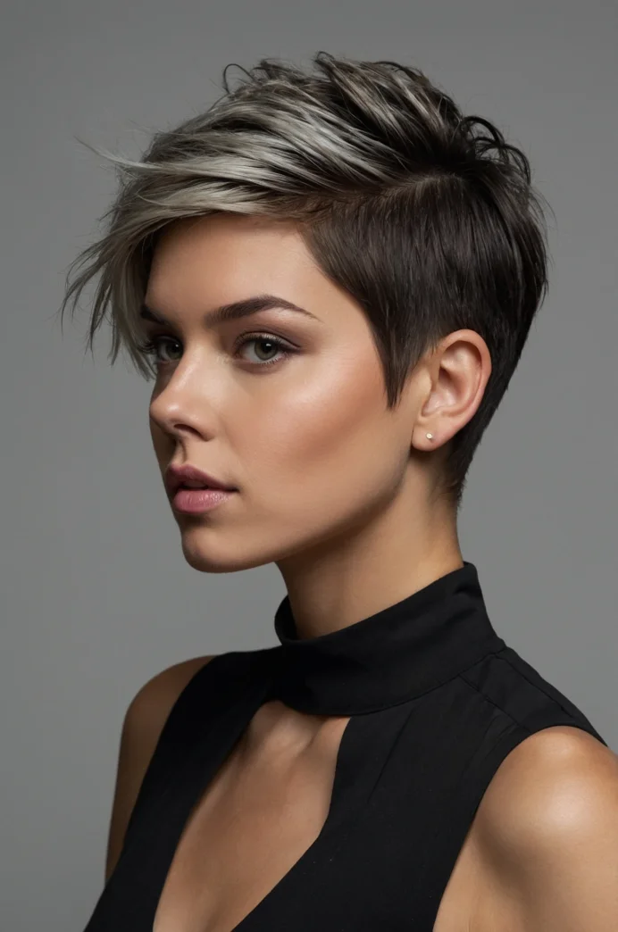 Pixie with Disconnected Undercut