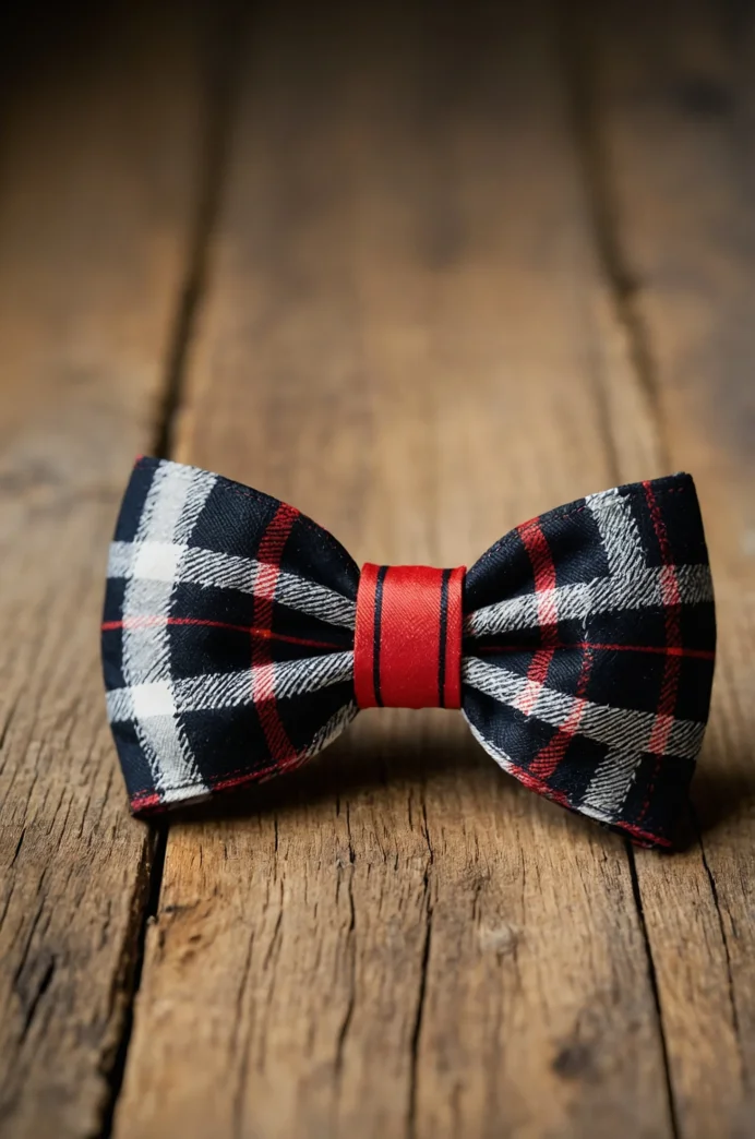 Plaid Bow Barrette