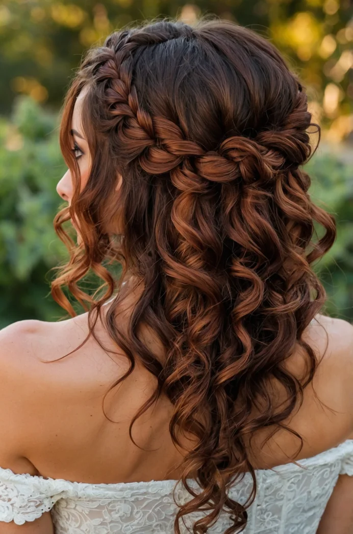 Pull-Through Braid with Voluminous Curls