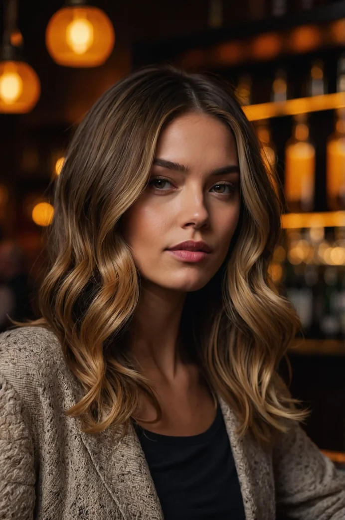 Reverse Balayage for Shoulder-Length Hair