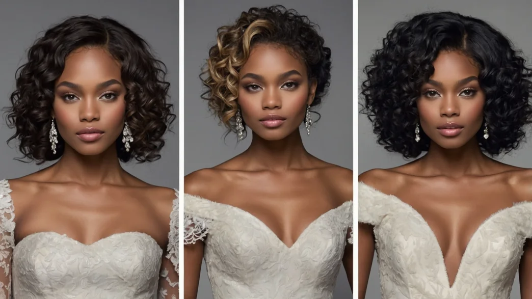 16 Shoulder-Length Styles for Winter Weddings