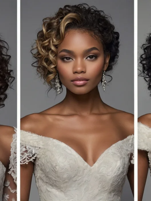 16 Shoulder-Length Styles for Winter Weddings