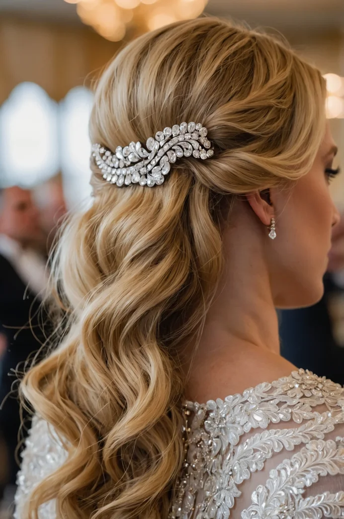 Side-Swept Waves with a Jeweled Clip