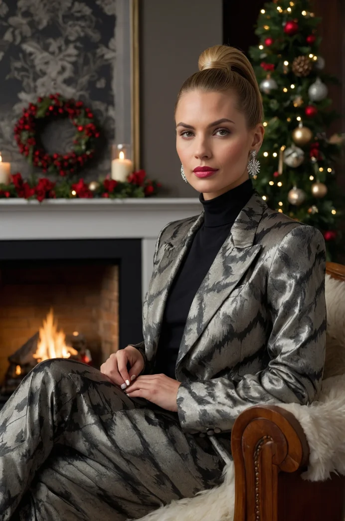 Sleek Holiday Ponytail