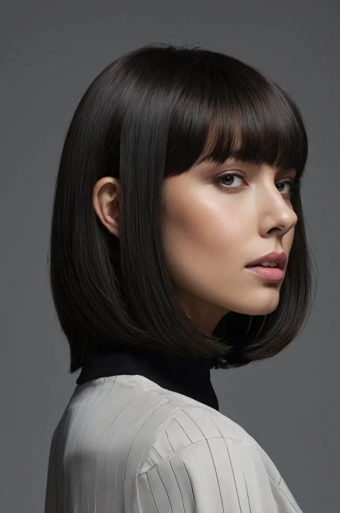 Sleek and Straight Bob